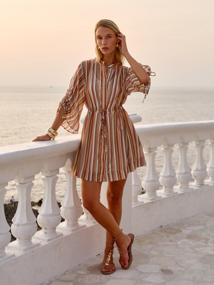 Vera Mini Dress in Sandbar Stripe | Fate + Becker