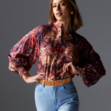 Berry Kiss Blouse - Floral