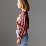 Berry Kiss Blouse - Floral