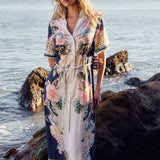 Solara Placement Print Shirt Dress - Navy Print