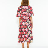 Lyrical Midi Dress - Oscar Floral