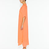 Statues Shirt Dress - Neon Melon