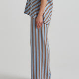 Grounded Pant - Blue/Tobacco Stripe