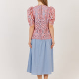 Blanca Top - Pink/Blue
