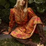 Panama Dress - Orange Floral