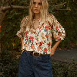 Guadalupe Top - Cream Rio