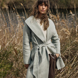 Fern Wool Blend Coat - Mint