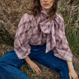 Eve Pussybow Blouse - Orchid