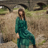 Lynn Tiered Dress - Evergreen