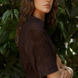 Bronte Embroidered Tie Shirt