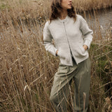 Lumi Zip Up Jumper - Snow Marle