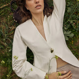 Pia Ponte Jacket - Cream
