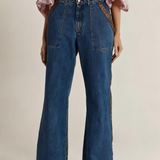 Niamh Denim Pant - Mid Blue