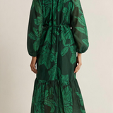 Lynn Tiered Dress - Evergreen