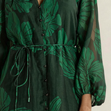Lynn Tiered Dress - Evergreen