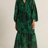 Lynn Tiered Dress - Evergreen