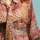 Be Loved Shirred Bodice Top - Batik