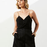 Dance Twist Front Top - Black