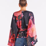 You're Enough Wrap Top - Floral
