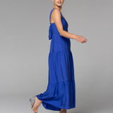 Heart & Soul Tiered Maxi Dress - Cobalt Blue