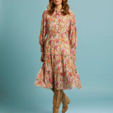 Another Love Midi Shirt Dress - Vintage Floral